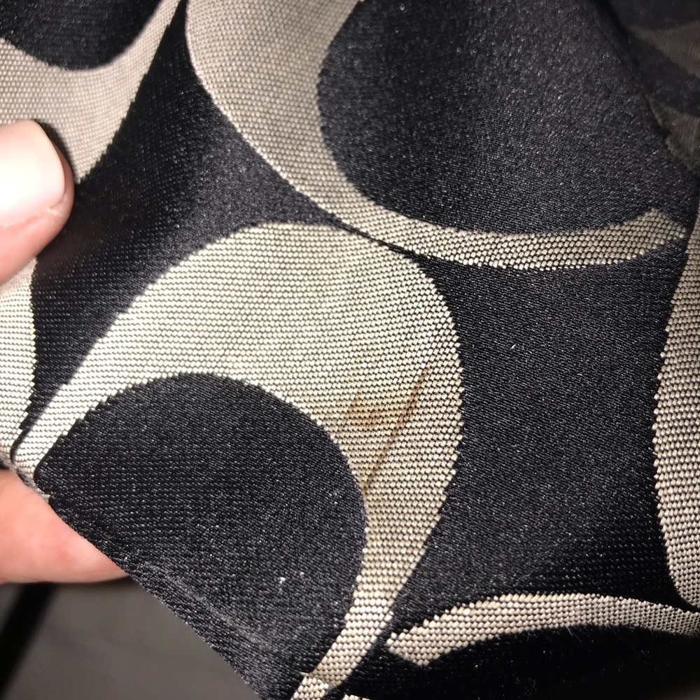 Black Coach Tote - Picture 6 of 7